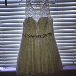 White Lace glitter dress